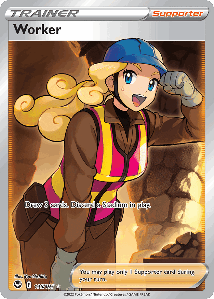 Worker #195 from Silver Tempest - Rare Ultra - Illustrated by Yuu Nishida