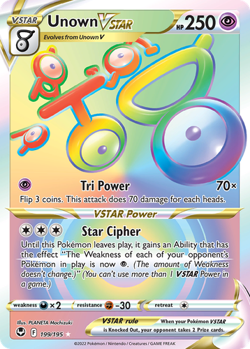 Unown VSTAR 199, Silver Tempest