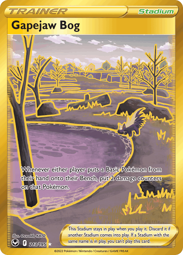 Gapejaw Bog #213 from Silver Tempest - Rare Secret - Illustrated by Oswaldo KATO
