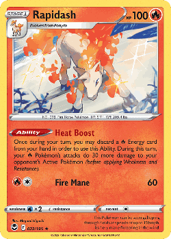 Rapidash card art