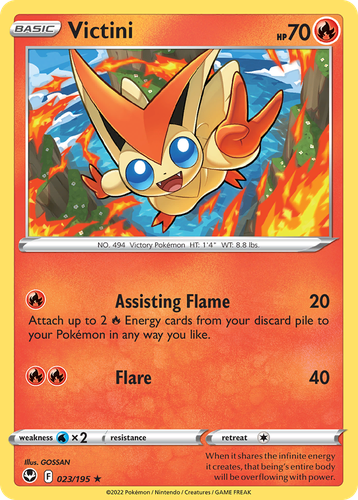 Victini Pokémon TCG card art