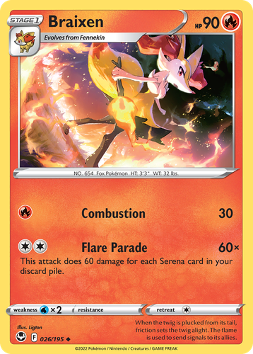 Braixen 26, Silver Tempest