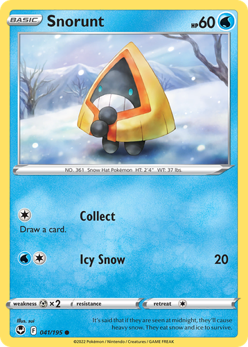 Snorunt #41 from Silver Tempest - Common - Illustrated by sui