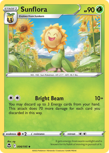 Sunflora Pokémon TCG card art