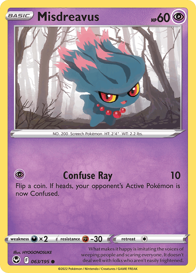 Misdreavus #63 from Silver Tempest - Common - Illustrated by HYOGONOSUKE