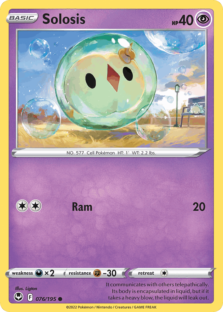 Solosis #76 from Silver Tempest - Common - Illustrated by Ligton