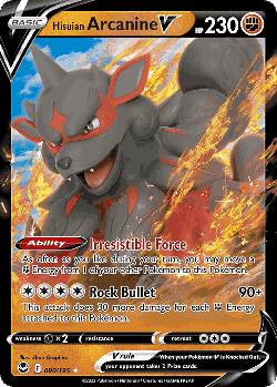 Hisuian Arcanine V 90, Silver Tempest