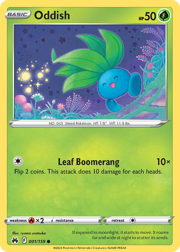 Oddish Pokémon TCG card art