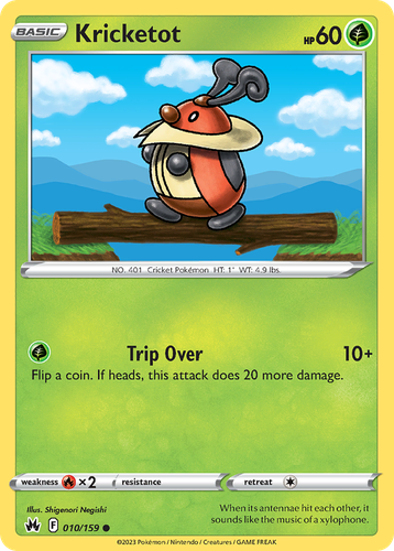 Kricketot Pokémon TCG card art
