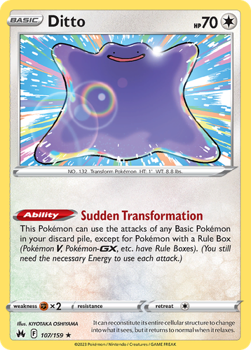 Ditto 107, Crown Zenith