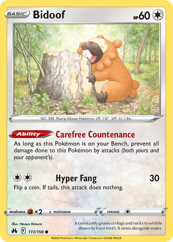 Bidoof 111, Crown Zenith
