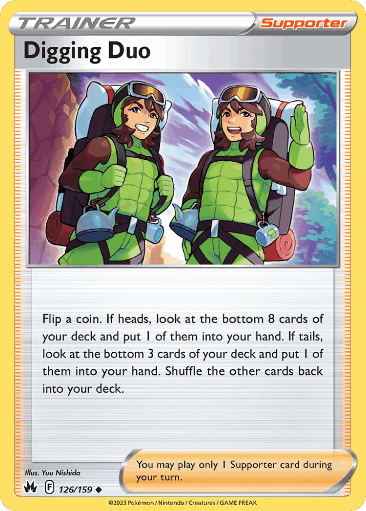 Digging Duo #126 from Crown Zenith - Uncommon - Illustrated by Yuu Nishida
