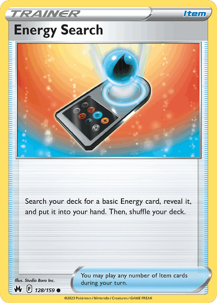 Energy Search #128 from Crown Zenith - Common - Illustrated by Studio Bora Inc.
