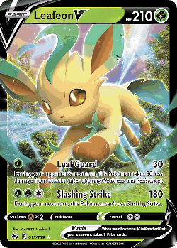 Leafeon V Pokémon TCG card art