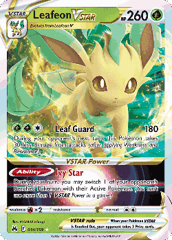 Leafeon VSTAR Pokémon TCG card art