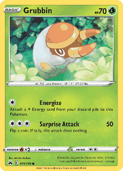 Grubbin Pokémon TCG card art