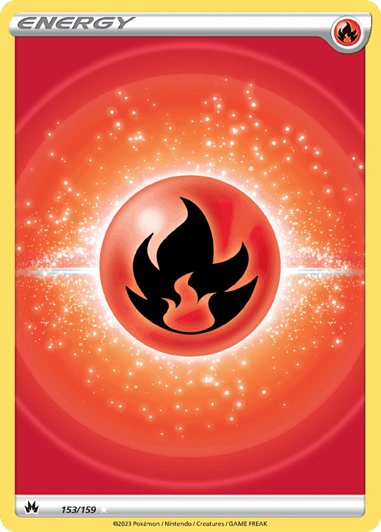 Fire Energy #153 from Crown Zenith - Rare Ultra