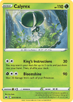 Calyrex Pokémon TCG card art