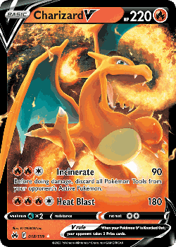 Charizard V Pokémon TCG card art