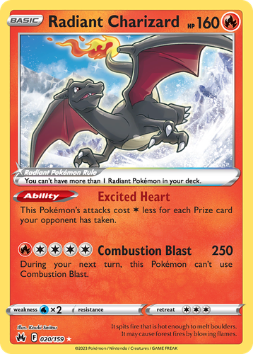 Radiant Charizard card art