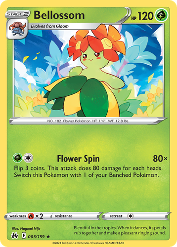 Bellossom Pokémon TCG card art