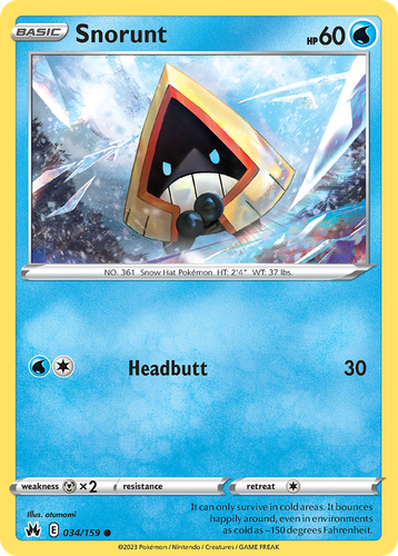 Snorunt 34, Crown Zenith