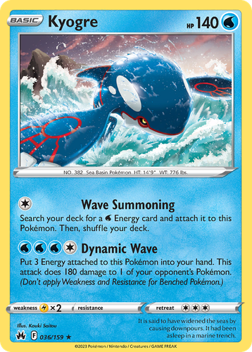 Kyogre 36, Crown Zenith