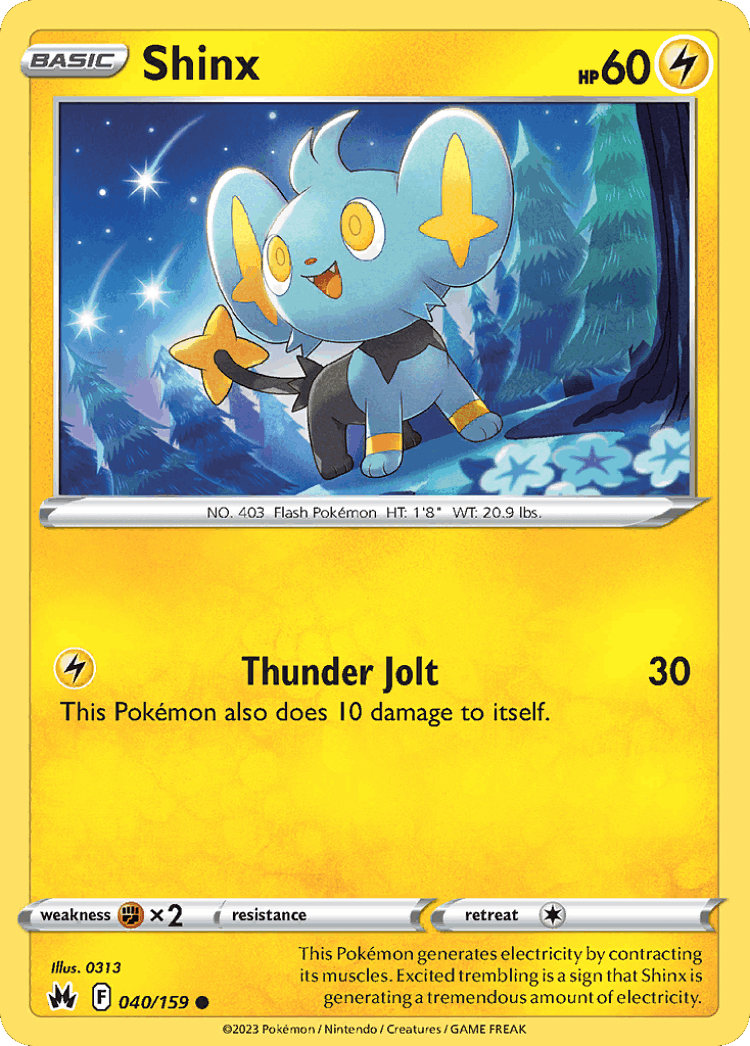 Shinx #40 from Crown Zenith - Common - Illustrated by 0313