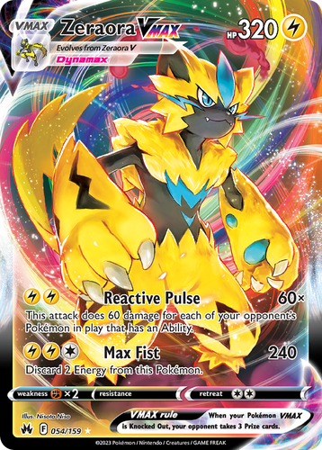 Zeraora VMAX 54, Crown Zenith