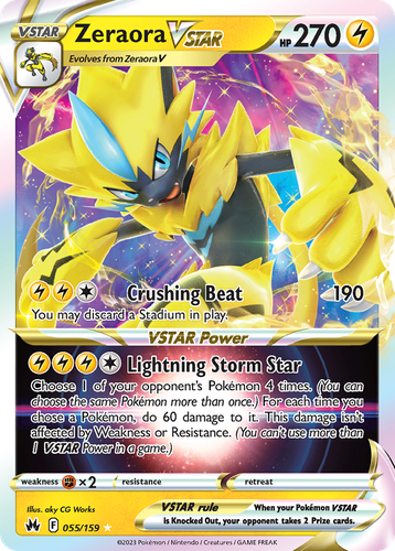 Zeraora VSTAR 55, Crown Zenith