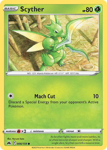 Scyther Pokémon TCG card art