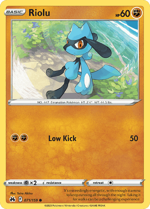 Riolu 71, Crown Zenith