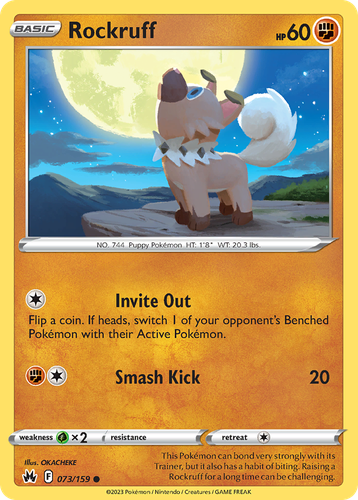 Rockruff 73, Crown Zenith
