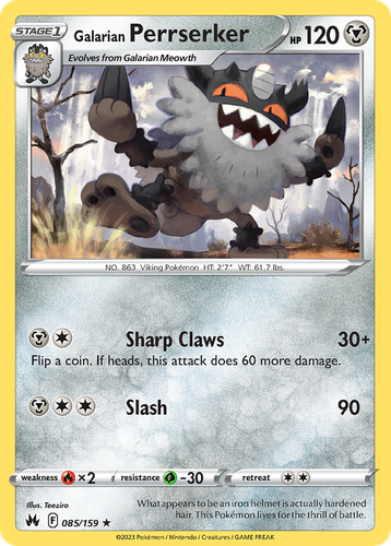 Galarian Perrserker 85, Crown Zenith