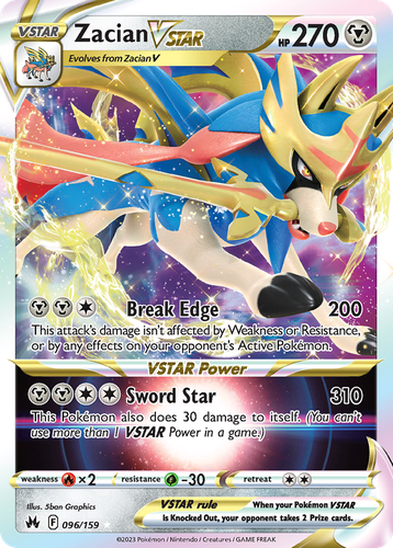 Zacian VSTAR 96, Crown Zenith