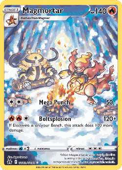 Magmortar Pokémon TCG card art