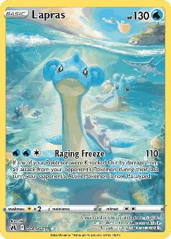 Lapras Pokémon TCG card art