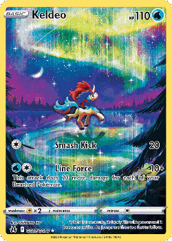 Keldeo Pokémon TCG card art