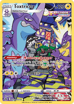 Toxtricity Pokémon TCG card art