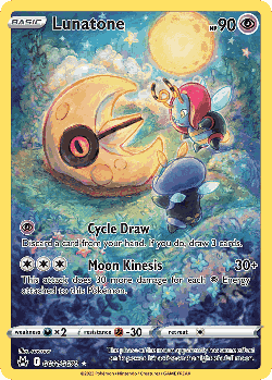 Lunatone Pokémon TCG card art