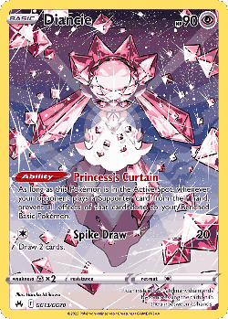 Diancie Pokémon TCG card art