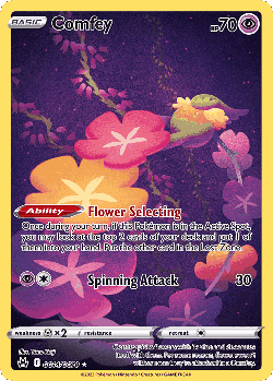 Comfey Pokémon TCG card art