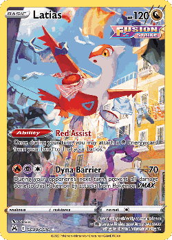 Latias Pokémon TCG card art