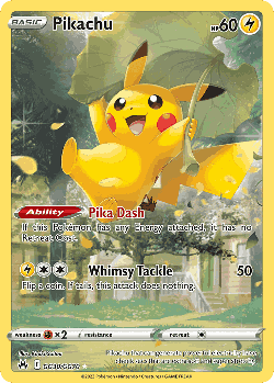 Pikachu card art