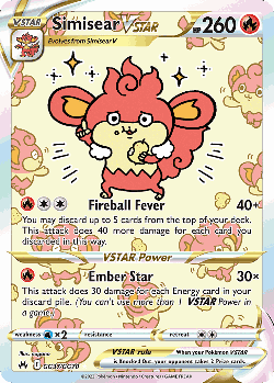 Simisear VSTAR card art