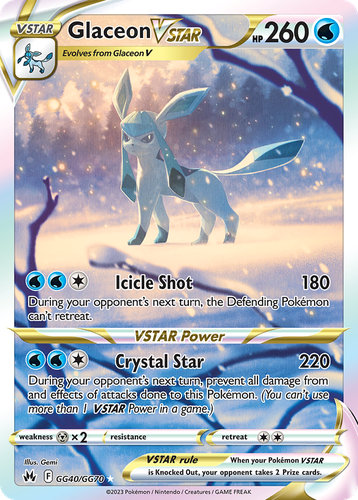 Glaceon VSTAR 40, Crown Zenith Galarian Gallery