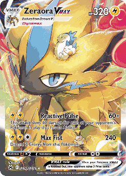 Zeraora VMAX 42, Crown Zenith Galarian Gallery