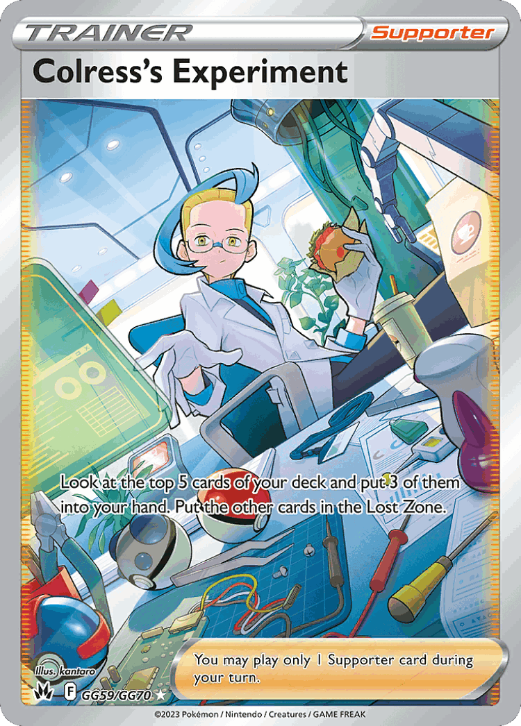 Colress's Experiment #59 from Crown Zenith Galarian Gallery - Rare Ultra - Illustrated by kantaro