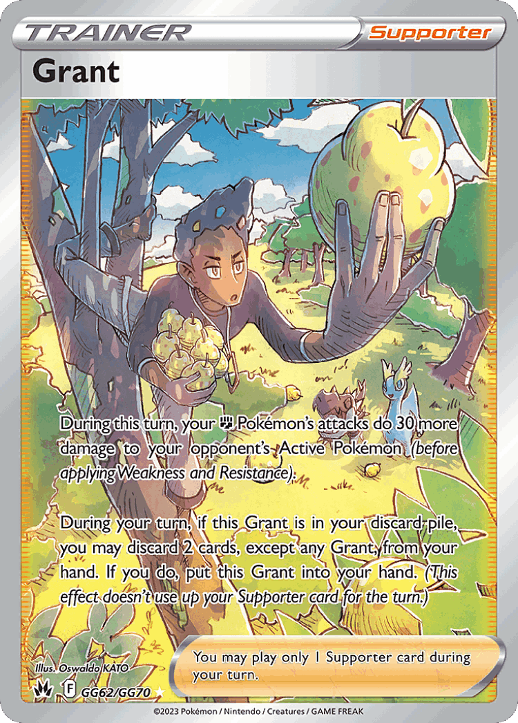 Grant #62 from Crown Zenith Galarian Gallery - Rare Ultra - Illustrated by Oswaldo KATO