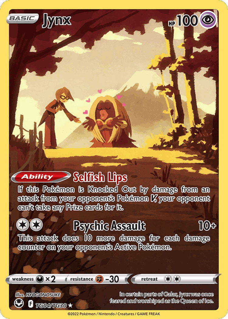 Jynx #4 from Silver Tempest Trainer Gallery - Trainer Gallery Rare Holo - Illustrated by HYOGONOSUKE